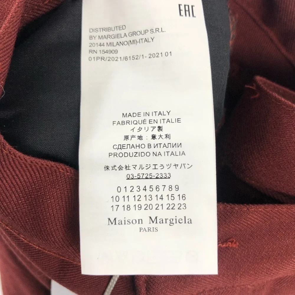 Maison Margiela Pants Women IT44 US XL High Rise Bootcut Old Money Quiet Luxury